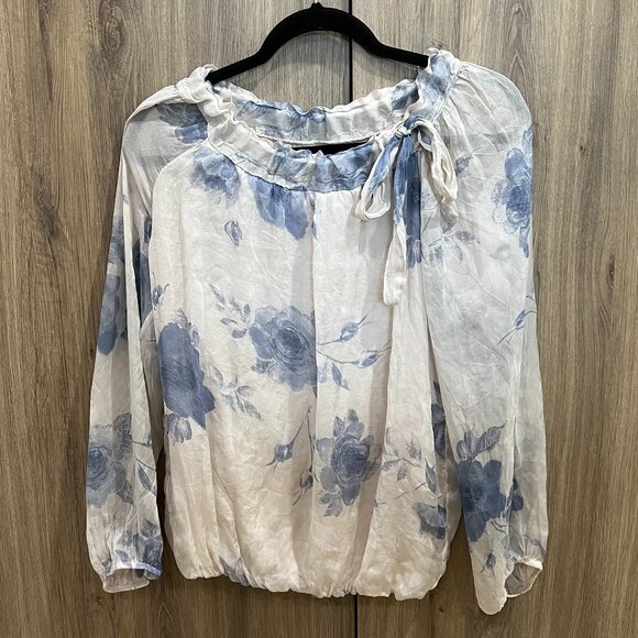 Giusy Floral Silk Blouse - Picture 1 of 10